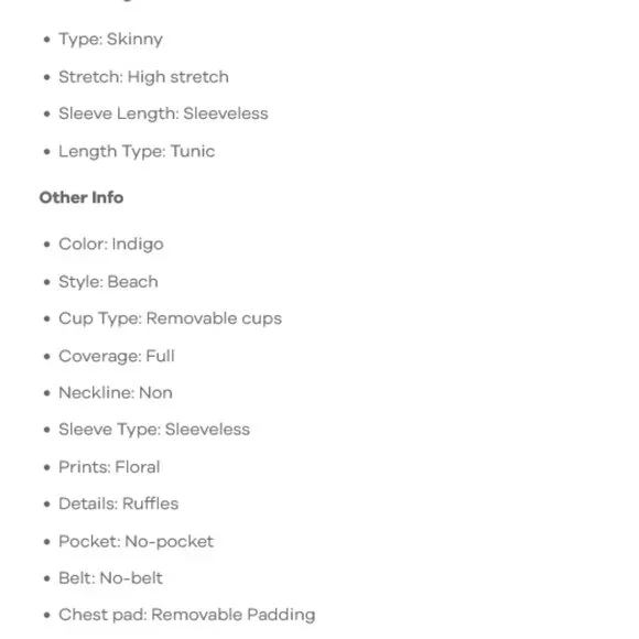 BloomChic 3X (22–24) Indigo Floral Ruffle Trim One-Piece Swimsuit NWT - Picture 8 of 10